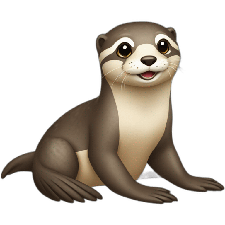 Loutre sur torti emoji