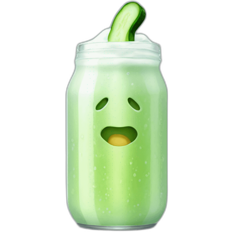 Glow man  cucumber milk emoji