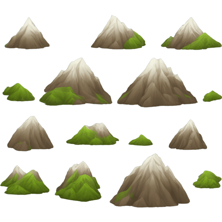 A high mountain emoji