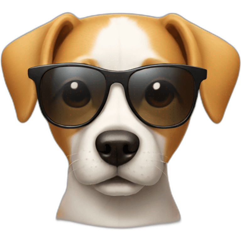 dog with sunglass emoji