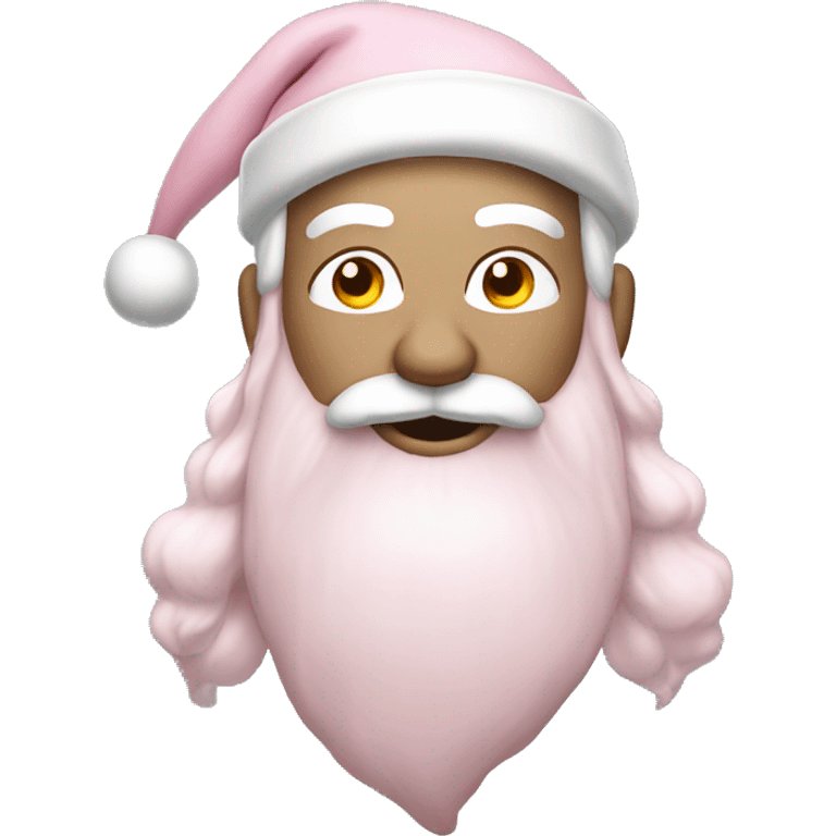 Light Pink Santa with white skin emoji