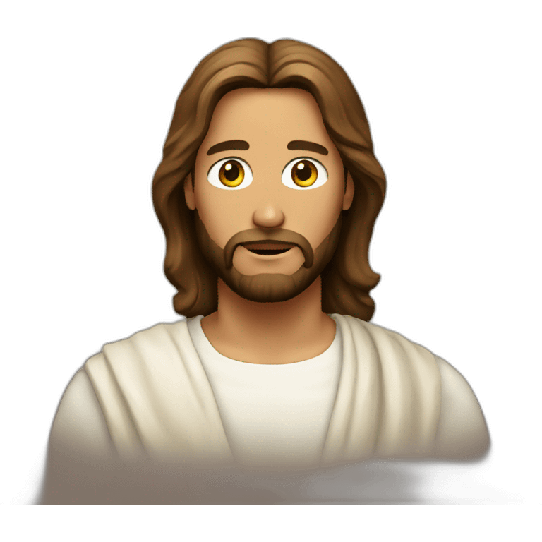 jesus-face-with-shirt emoji