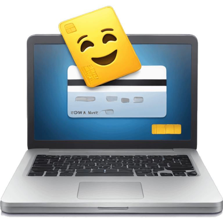 Laptop with Credit Card emoji