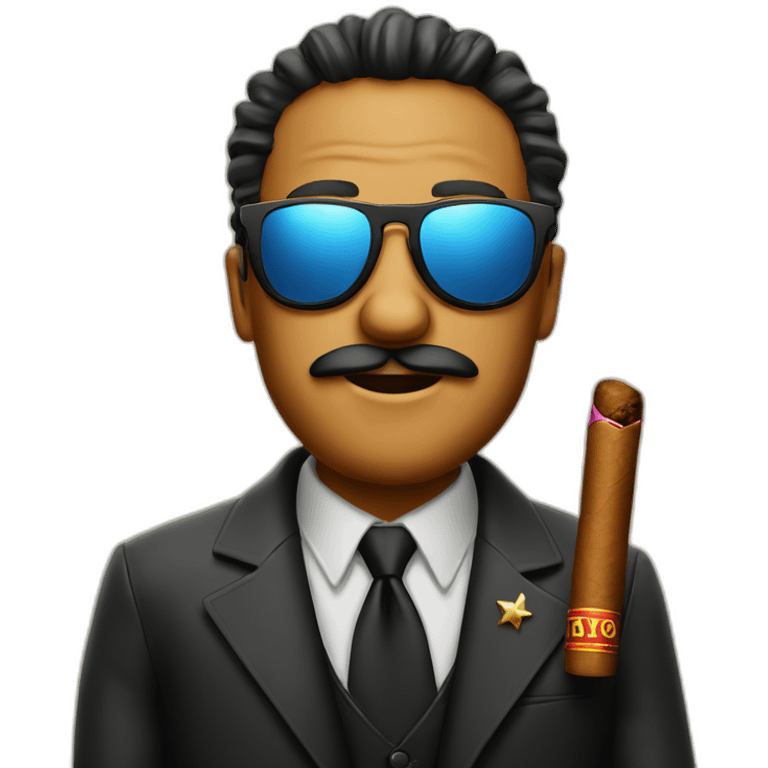 star with sunglasses and cigar emoji