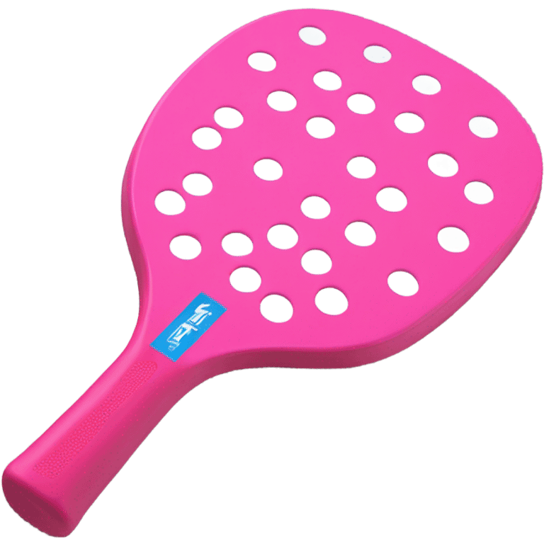 Pink Pickleball Paddle no holes emoji