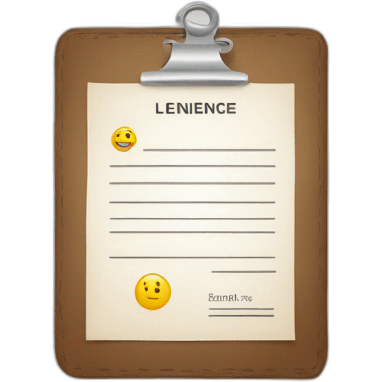 licence document emoji