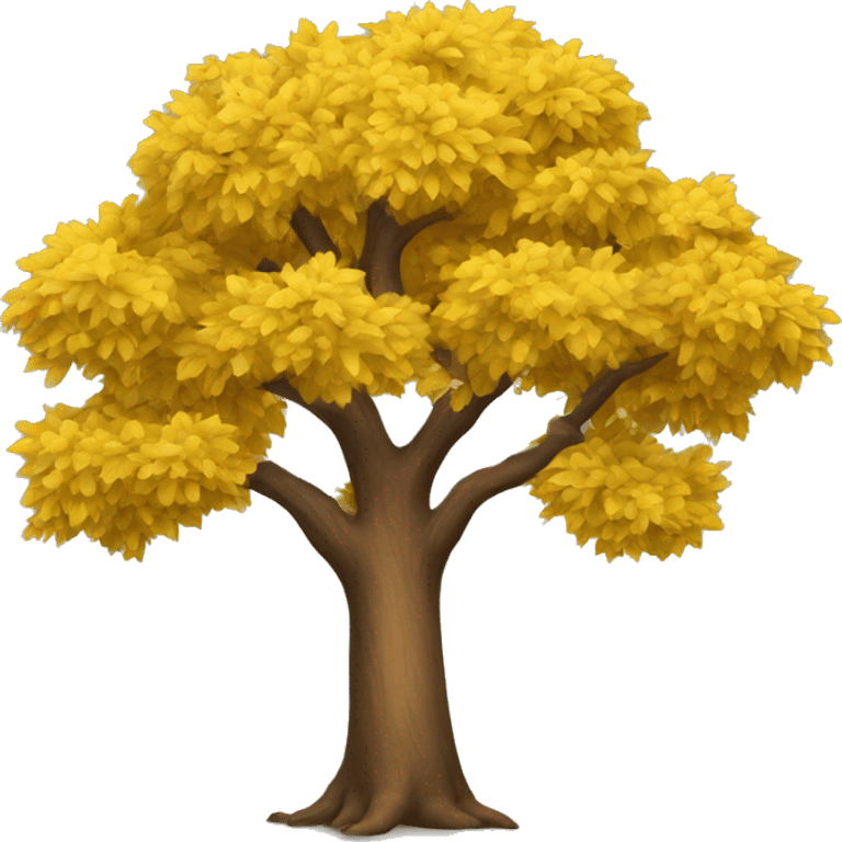 tree with yellow leaves emoji