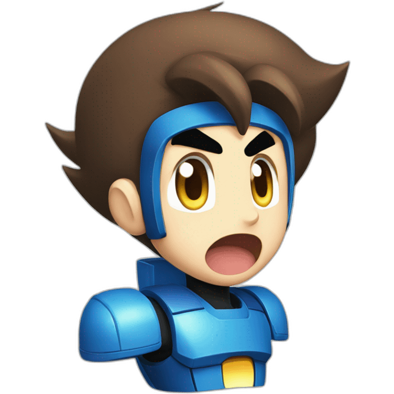 Mega man yell emoji