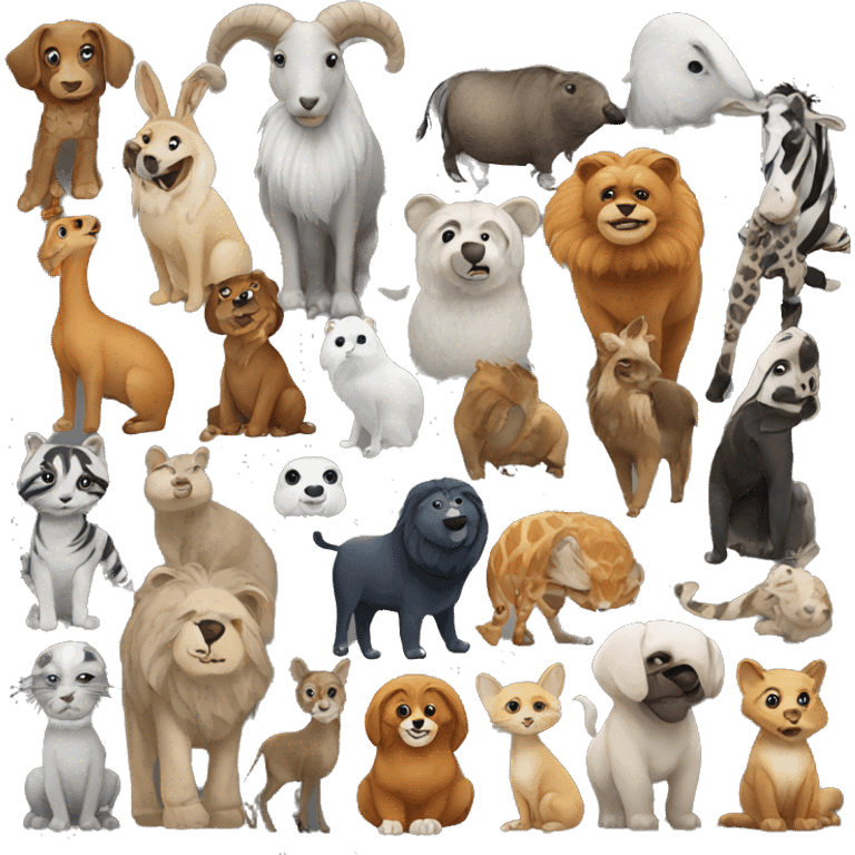 group of animals emoji