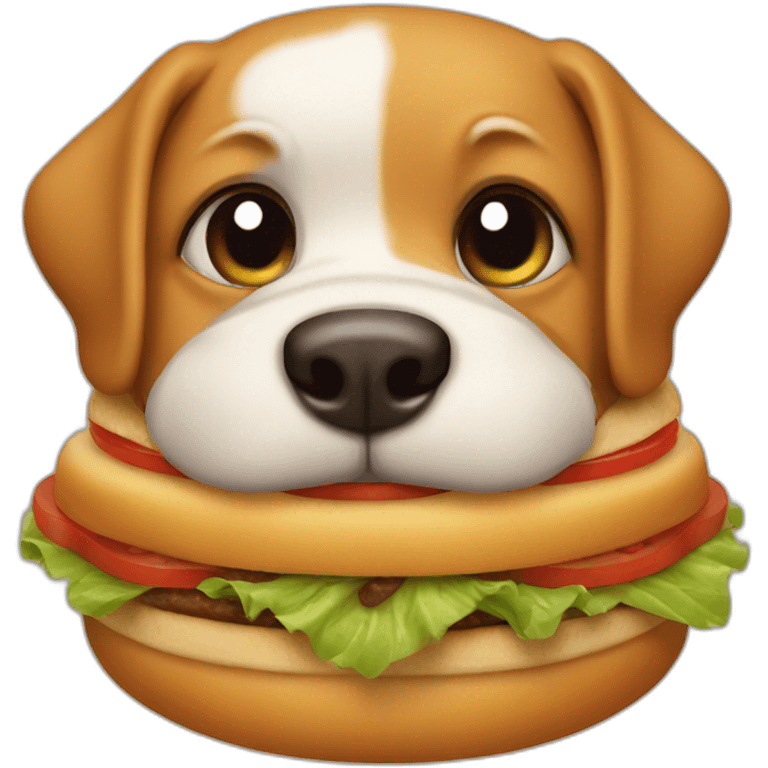 dog burger emoji