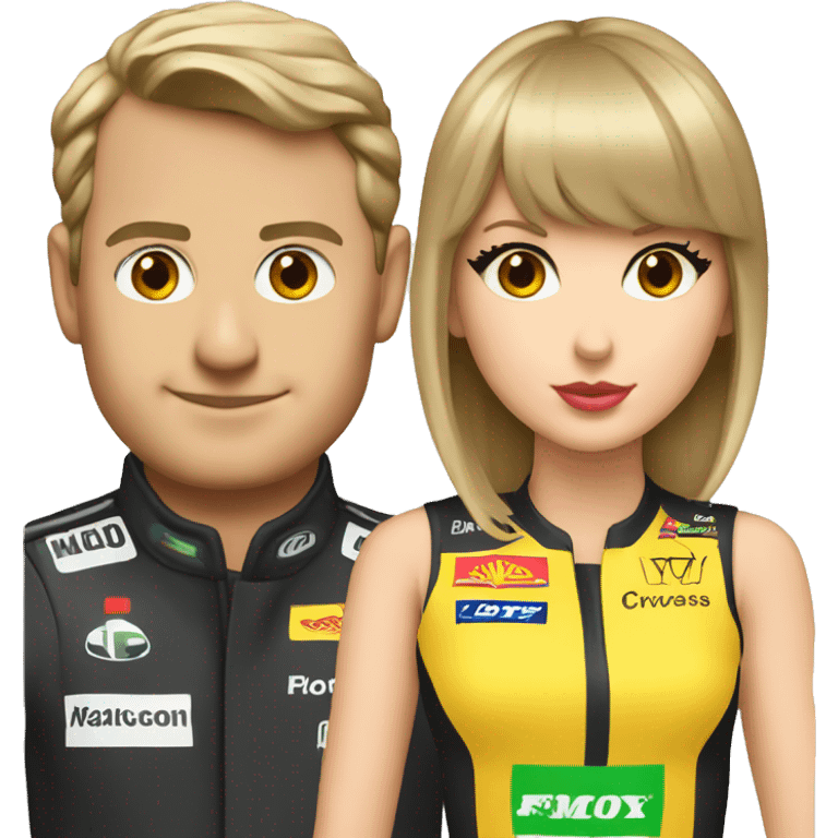 Formula one and Taylor swift  emoji