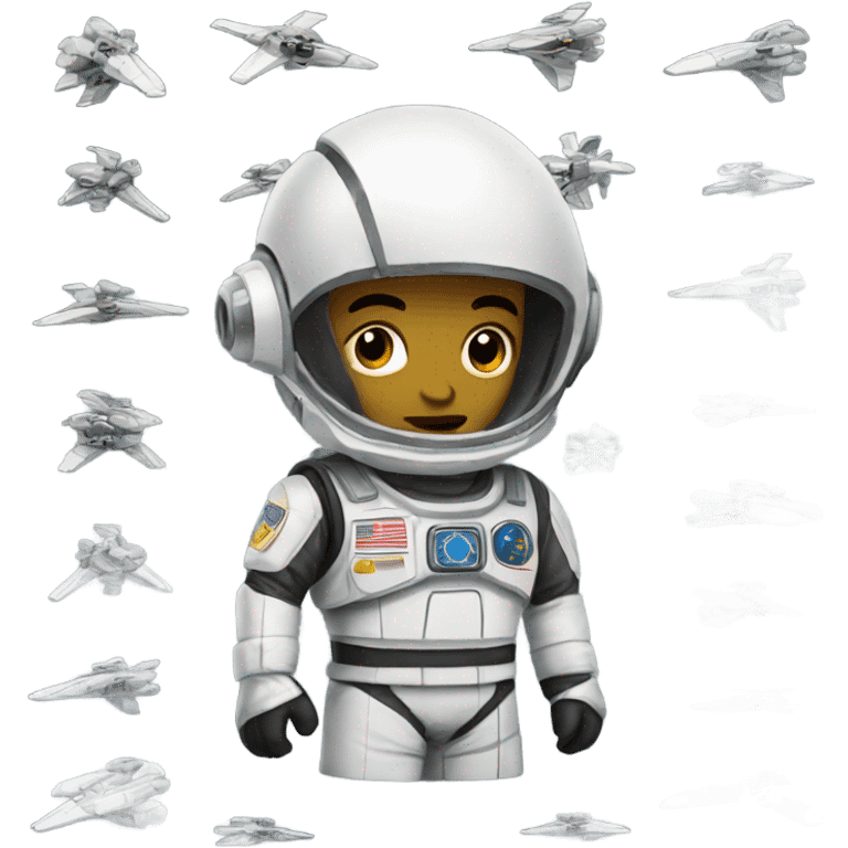 Space fighter emoji