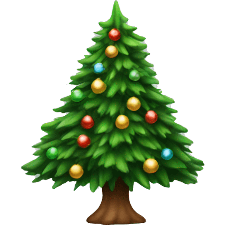 Realistic Christmas tree emoji