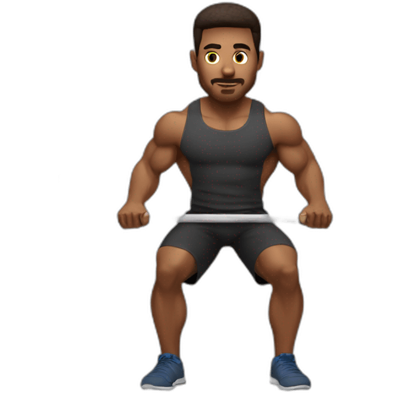 barbell squat male emoji