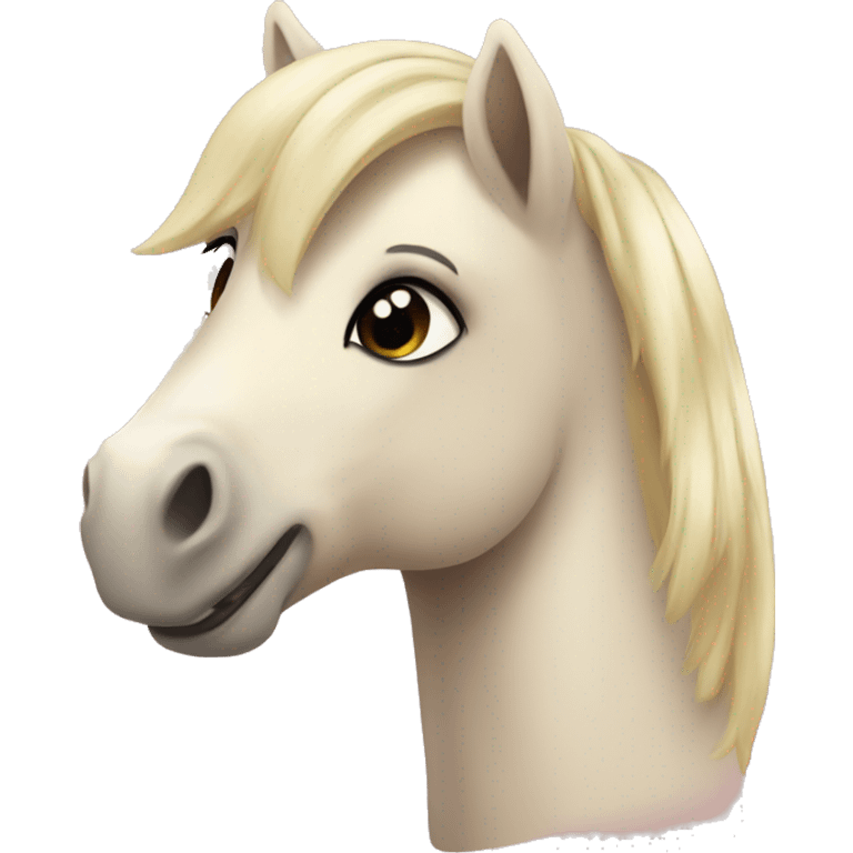 creme color pony emoji