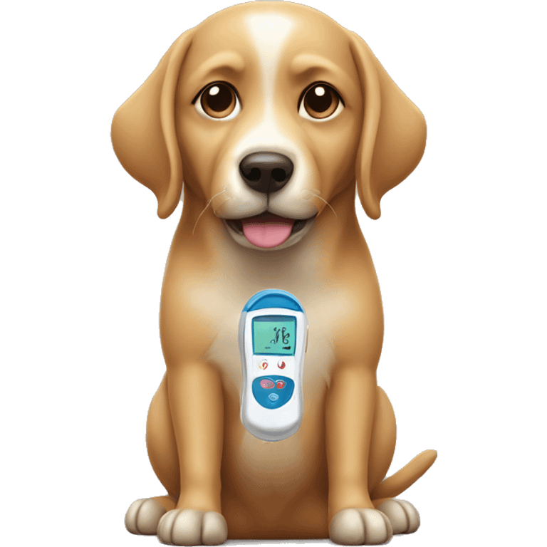 dog with diabete emoji