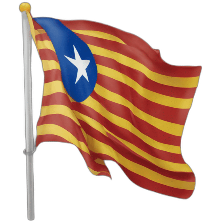 Bandera estelada catalana emoji