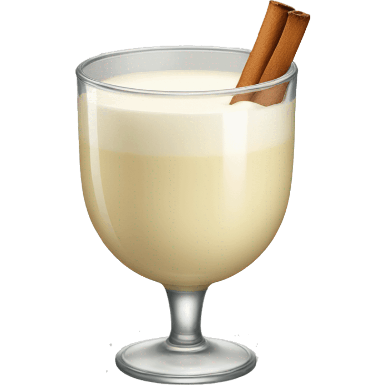 a glass of eggnog emoji