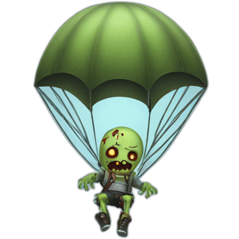 Zombie on Parachute emoji