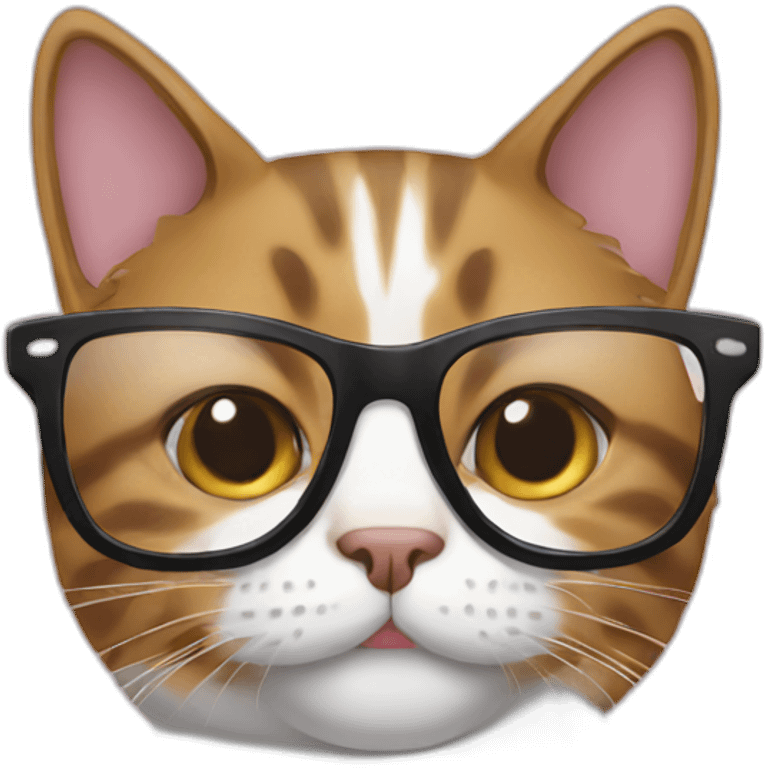 Cat with glases emoji