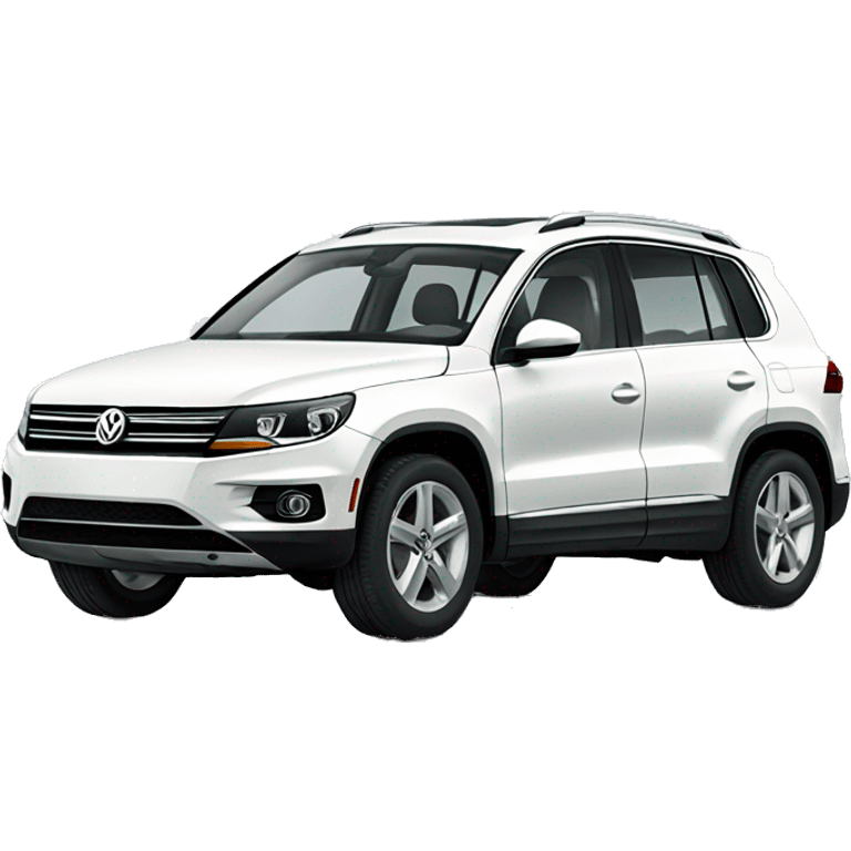 White Volkswagen Tiguan  emoji