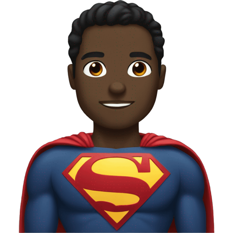 Black Superman  emoji