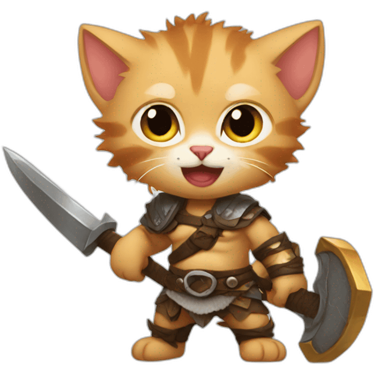 kitten barbarian emoji