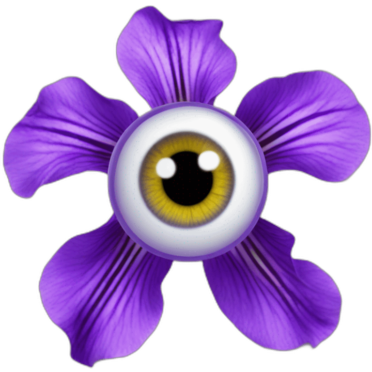 majestic godly violet iris eyeball serious intense symmetrical knowledgable emoji