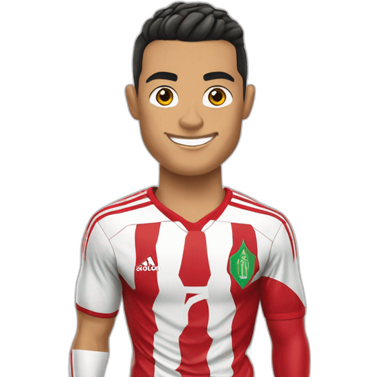 Cristiano Ronaldo avec le maillot du Maroc  emoji