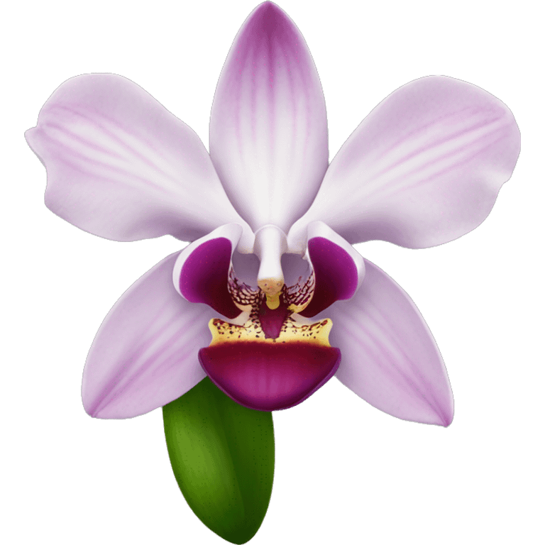 Orquídea rosada emoji