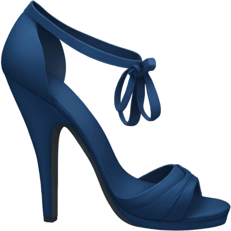 Dark blue heel emoji