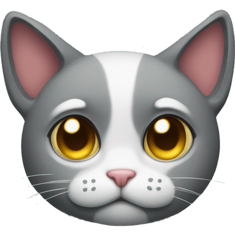 shy cat with gloomy eyes emoji