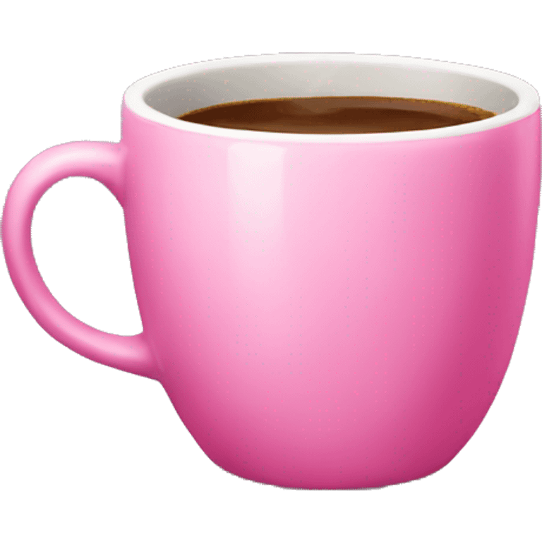 Pink coffee cup emoji