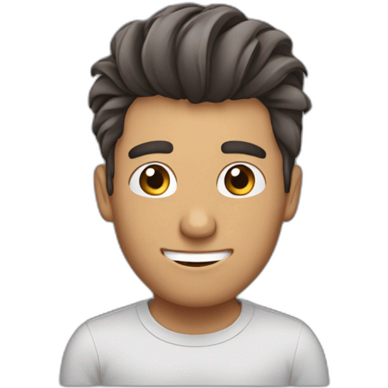 hombre precupado jando su cabello emoji