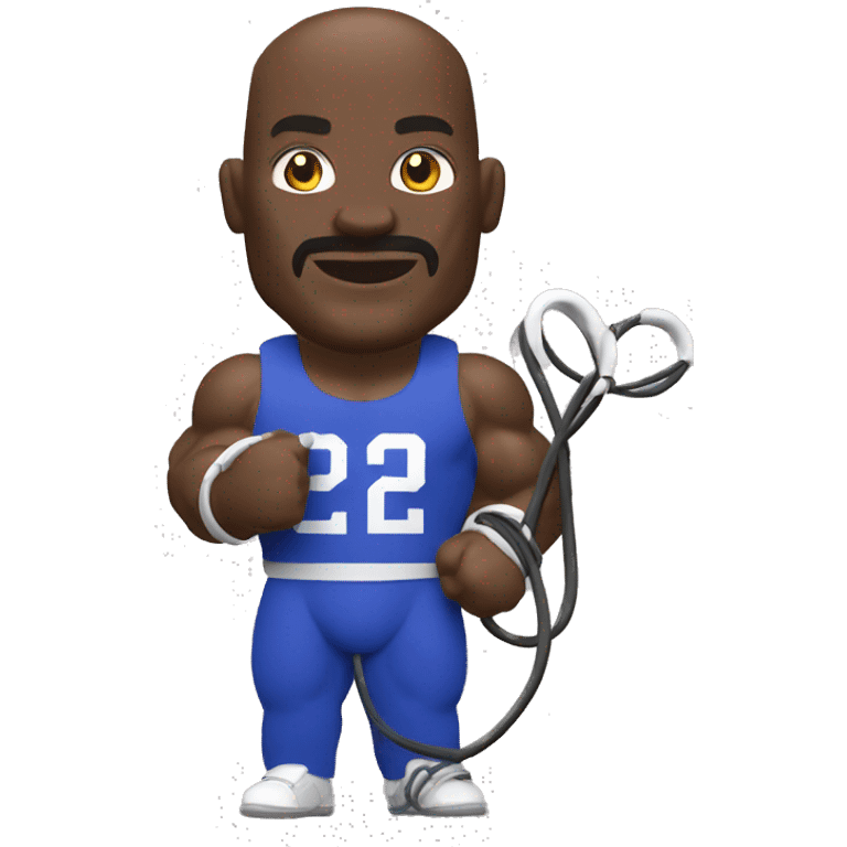 Ronnie coleman holding charging cable emoji