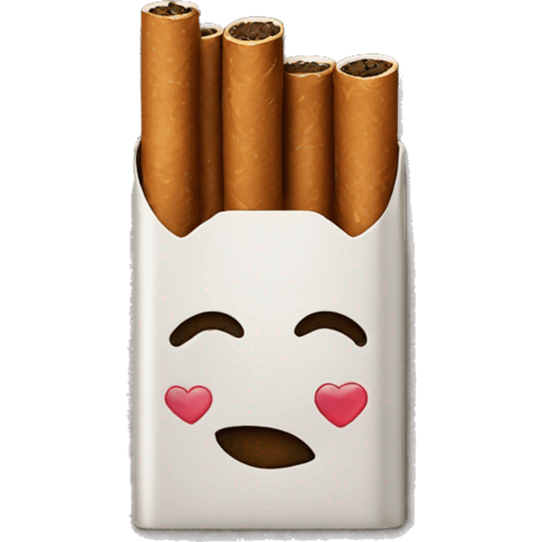 Cigarrete with a heart emoji