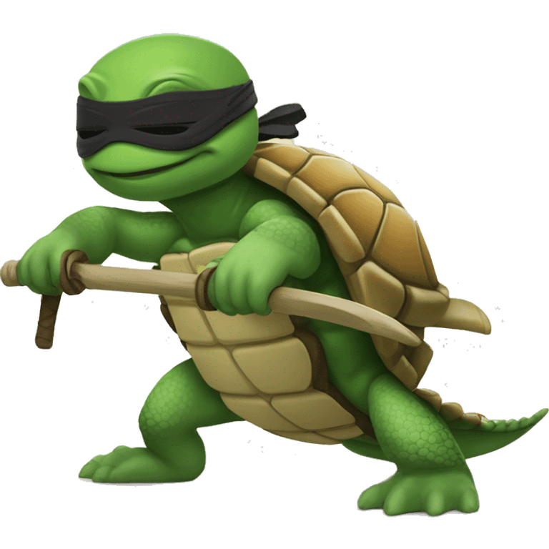 Mbappée avec un casque de tortue ninja emoji