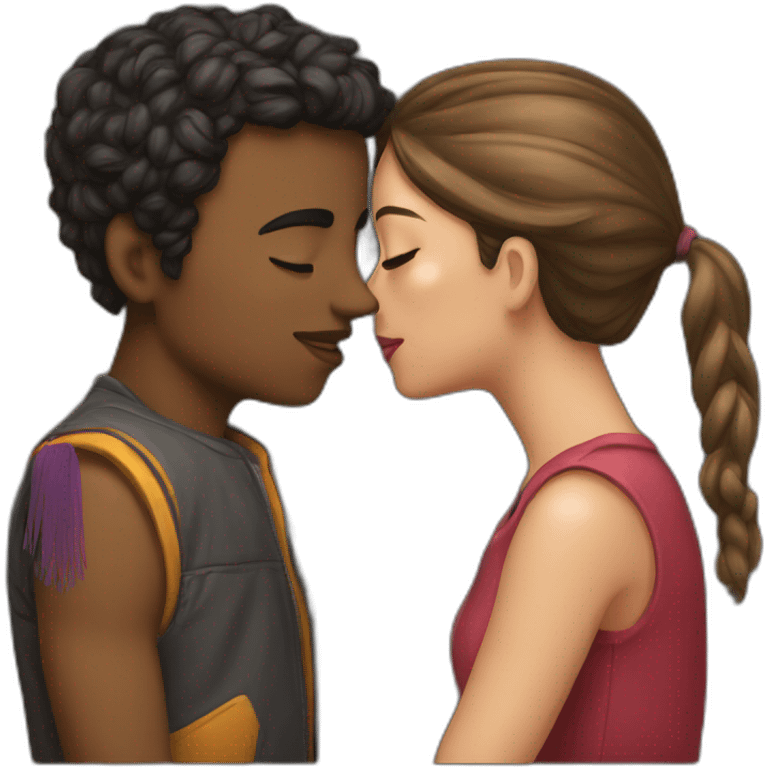 kiss a girl emoji