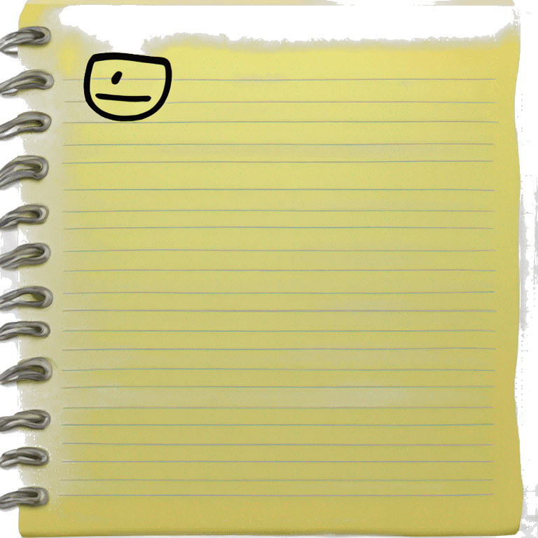 yellow notepad emoji