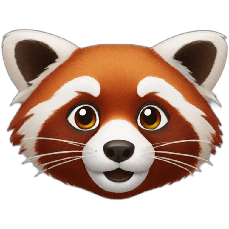 Head of red panda  emoji