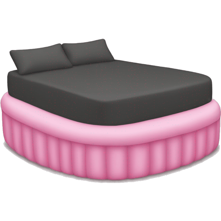 Heart-shaped pink waterbed emoji