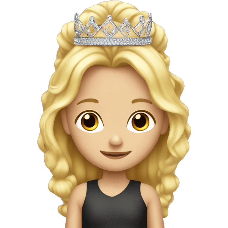 Blonde child tiara emoji