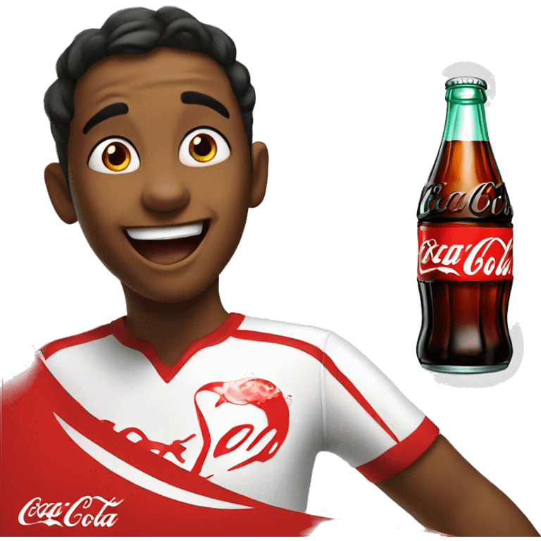 Coca cola voando  emoji