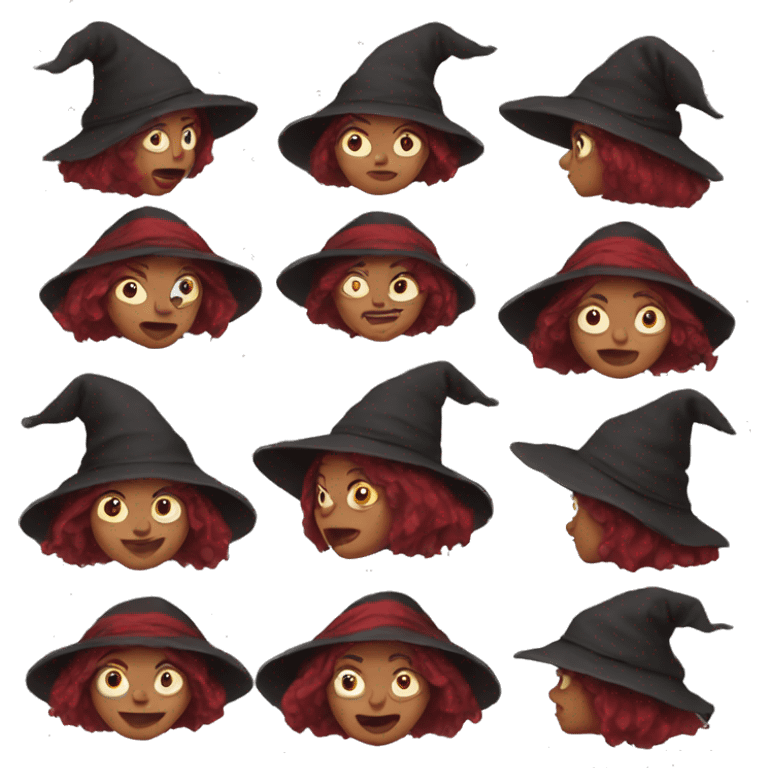 Red witch  emoji