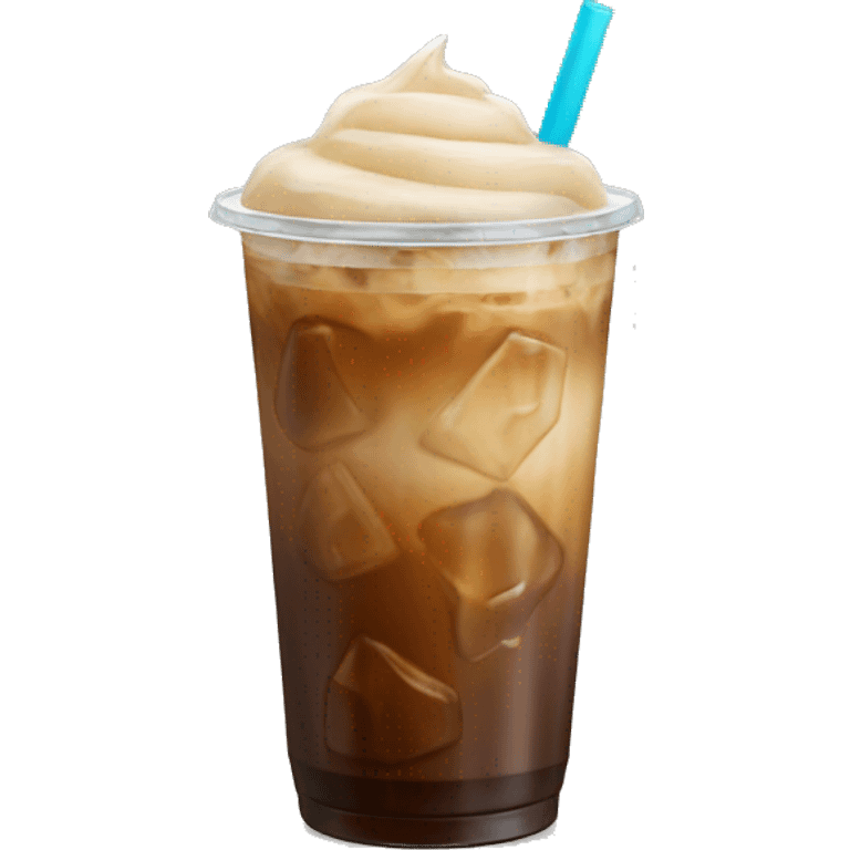 iced coffee (with ices) emoji