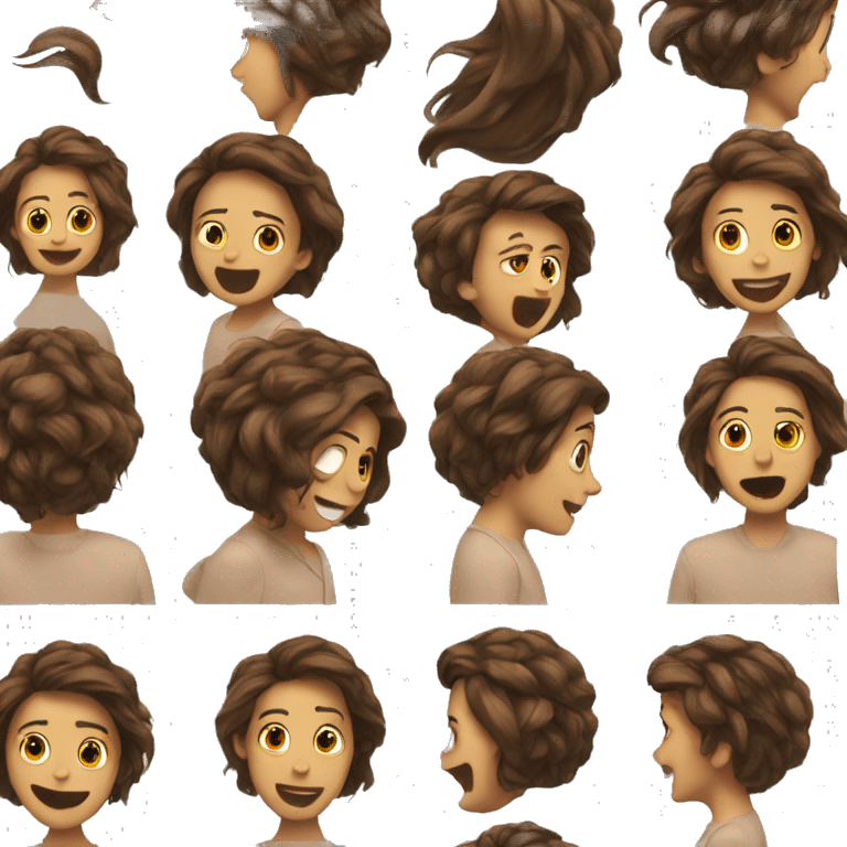 Hair flip emoji