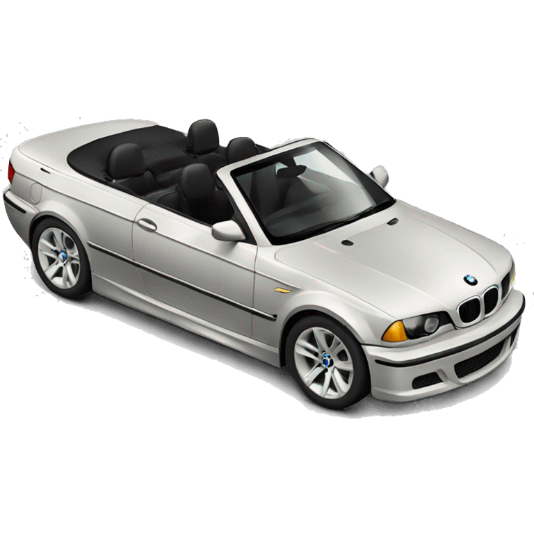 BMW 3 series convertible Black emoji