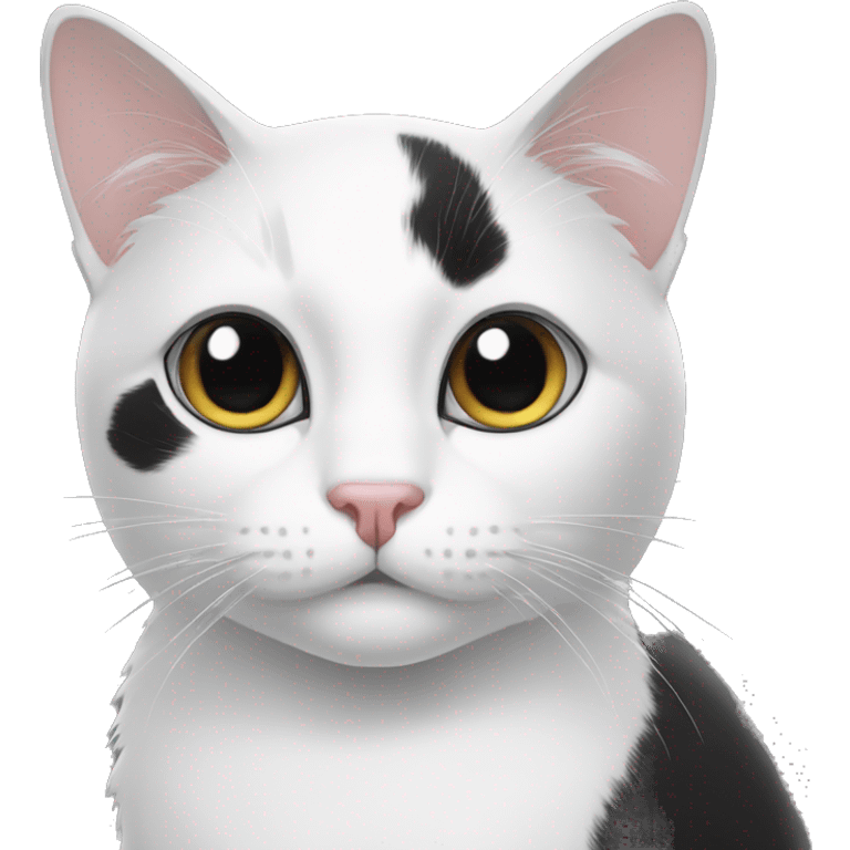 Black and white cat  emoji