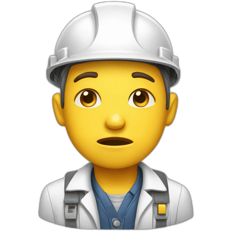 Crying Electrical engineer emoji