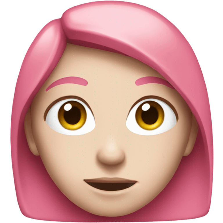 Pink facebook emoji